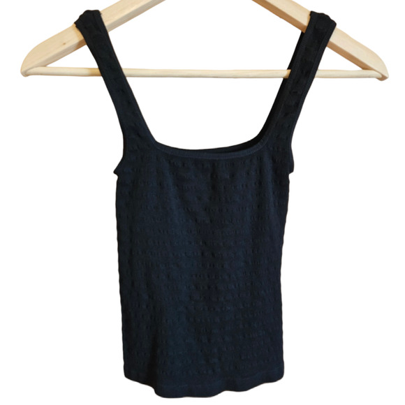 Free People Intimately Square One Seamless Cami Crop Top Black XS/S - Picture 6 of 6